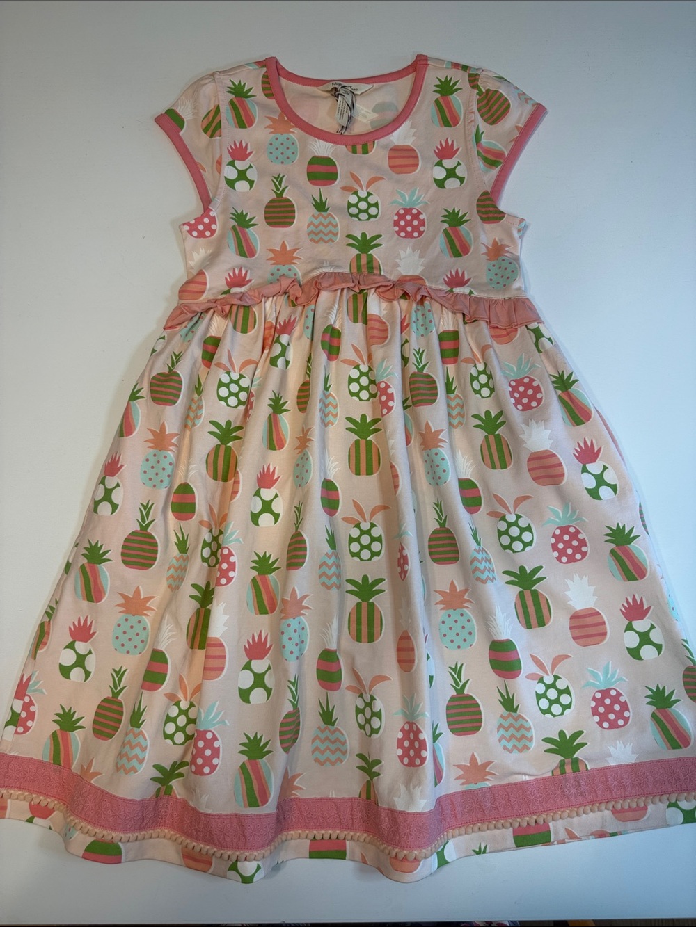 Matilda Jane Pink Pineapple Cutie Cotton Dress